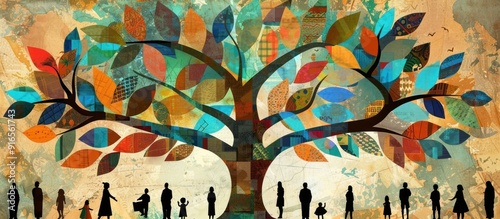 Family Tree: A Collage of Life and Generations