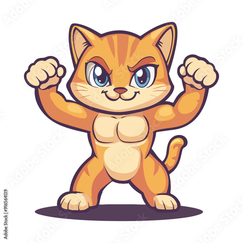 vector illustration icon about muscular animals