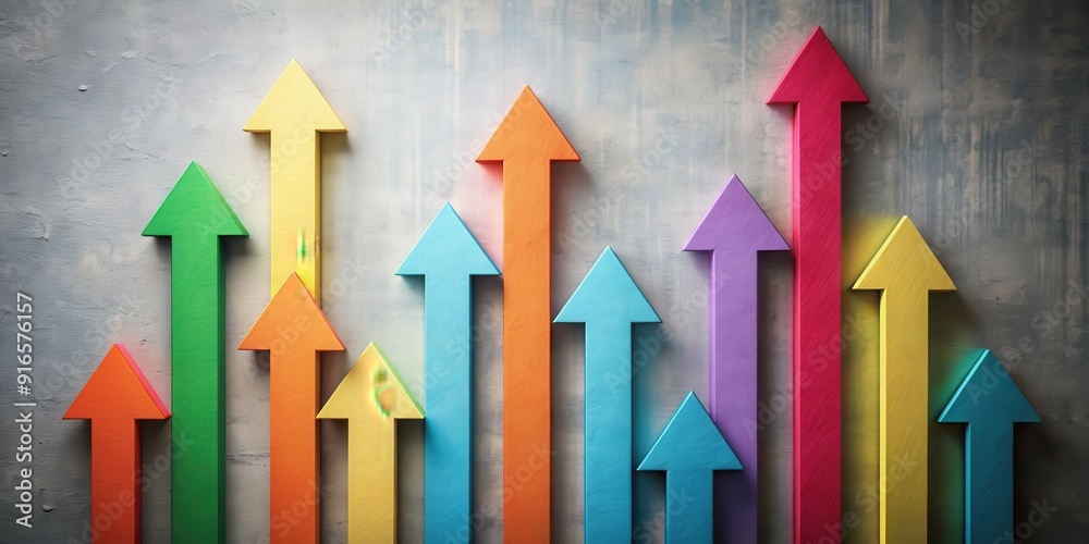 Stock photo featuring arrows pointing up and down, arrows, up, down, direction, symbol, fluctuation, growth, decline, chart Stock photo featuring arrows pointing up and down, arrows, up, down, direction, symbol, fluctuation, growth, decline, chart
