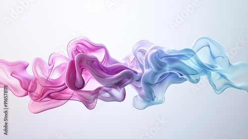 AI-driven abstract background, flowing violet liquid and smoke, photorealistic 3D fluid art