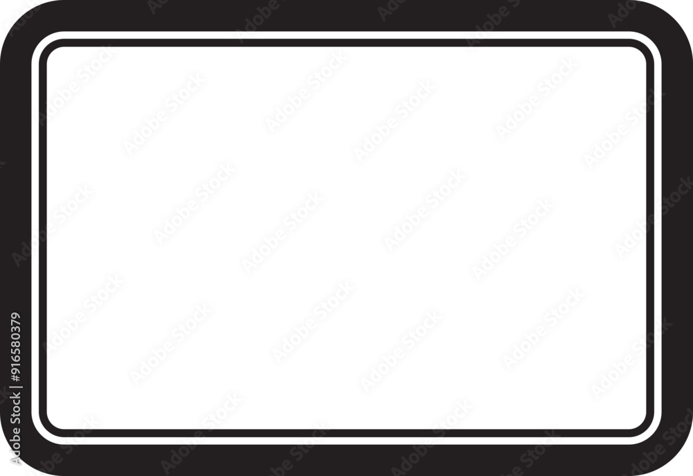 Square frames with line for photo, element and illustration Square frames with line for photo, element and illustration