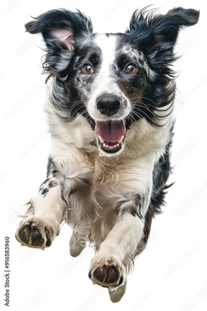 Energetic Dog Leaping Energetic Dog Leaping