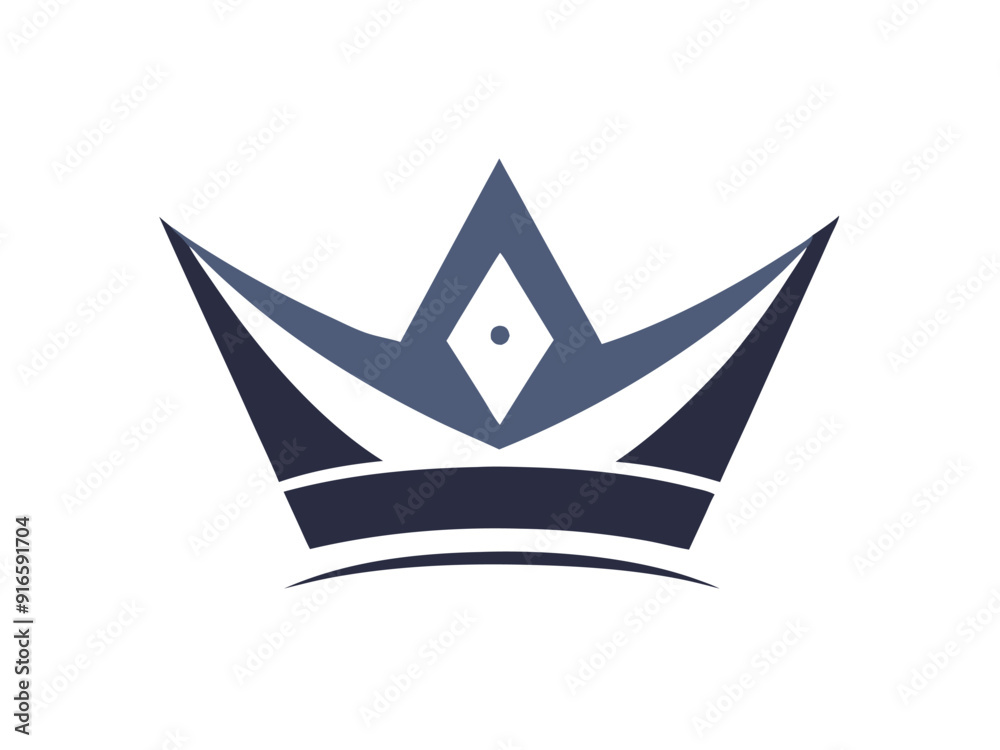 Modern Crown Logo with Sleek Lines - Minimalist Design Modern Crown Logo with Sleek Lines - Minimalist Design