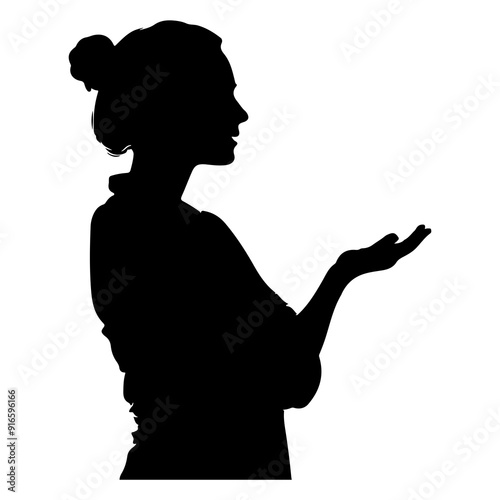 vector silhouette of a Behavior Therapist