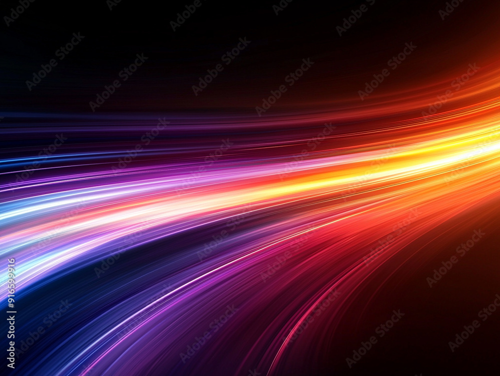 Vibrant light trails create a dynamic pattern against a dark background, adding energy and movement to your visual projects. Vibrant light trails create a dynamic pattern against a dark background, adding energy and movement to your visual projects.