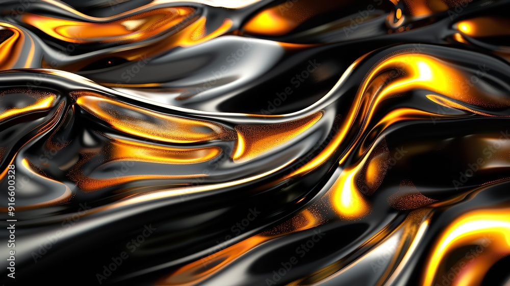 Liquid Gold Waves Texture Liquid Gold Waves Texture
