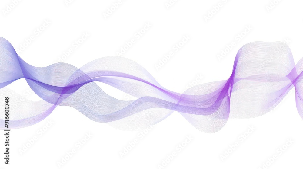 Abstract Purple and White Wavy Lines Background