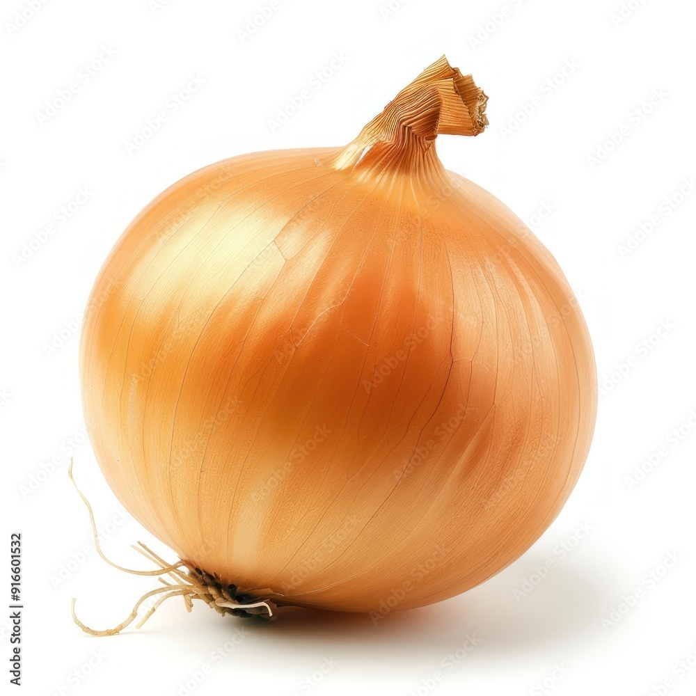 custom made wallpaper toronto digitalSingle golden onion isolated on white background.