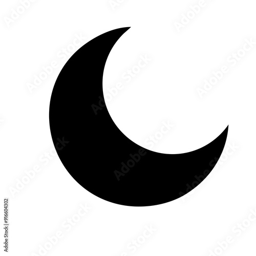 crescent moon and stars photo