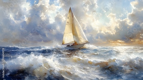 sailboat in the sea