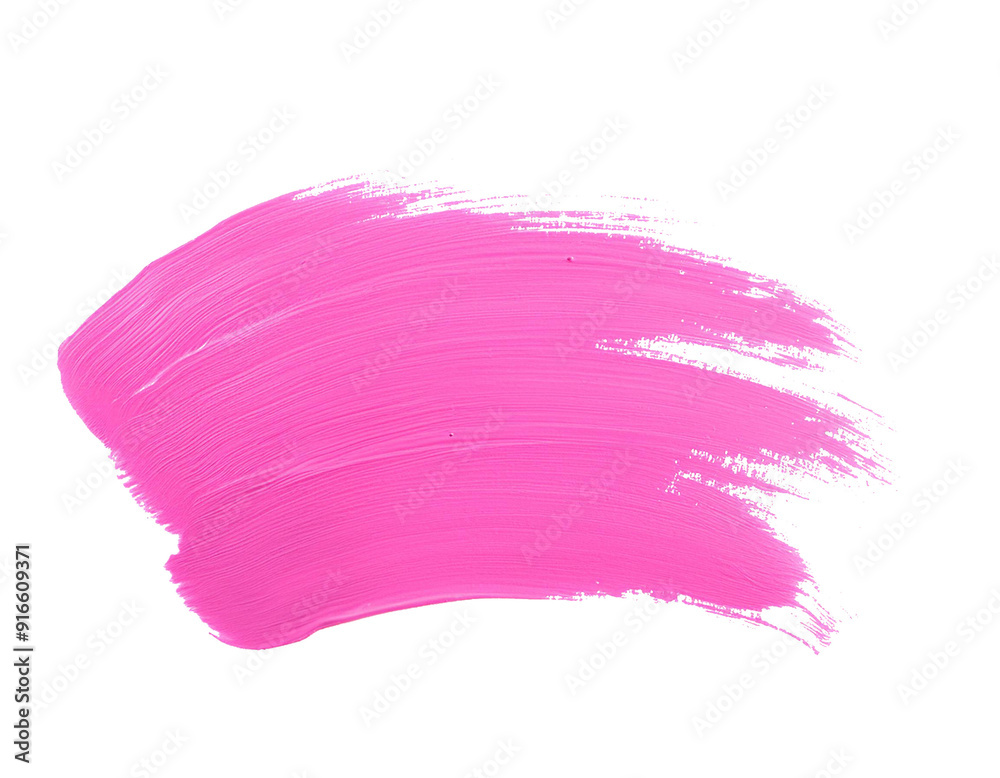 rosa Strich, Wasserfarben, isoliert auf weißen Hintergrund, Freisteller rosa Strich, Wasserfarben, isoliert auf weißen Hintergrund, Freisteller