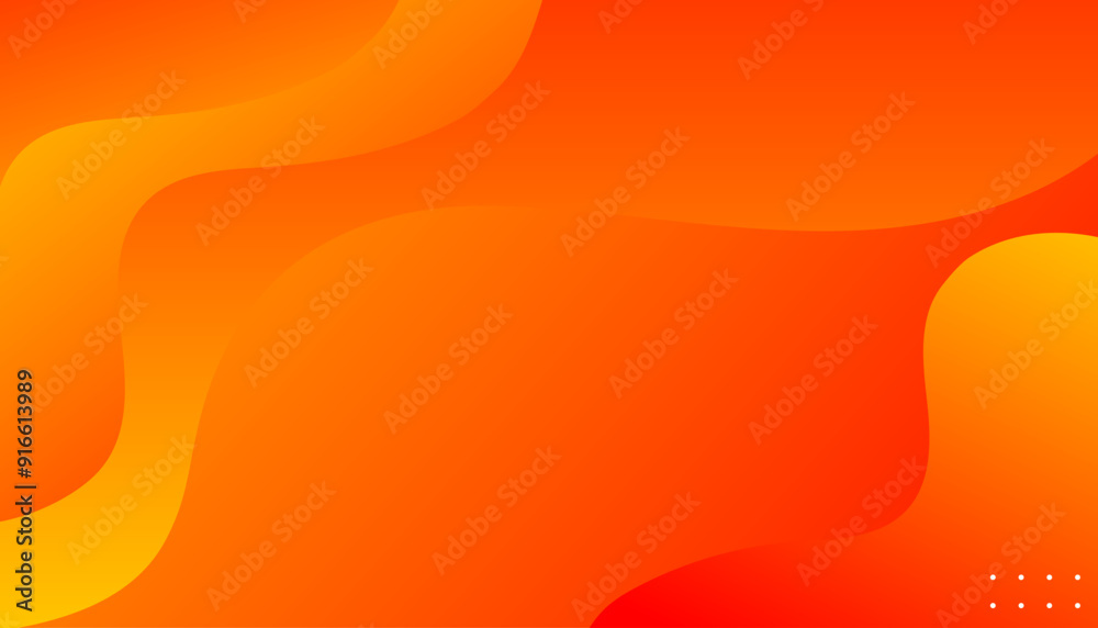 Abstract orange curve background. Vector illustration