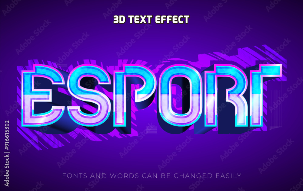 Esport dual 3d editable text effect style Esport dual 3d editable text effect style