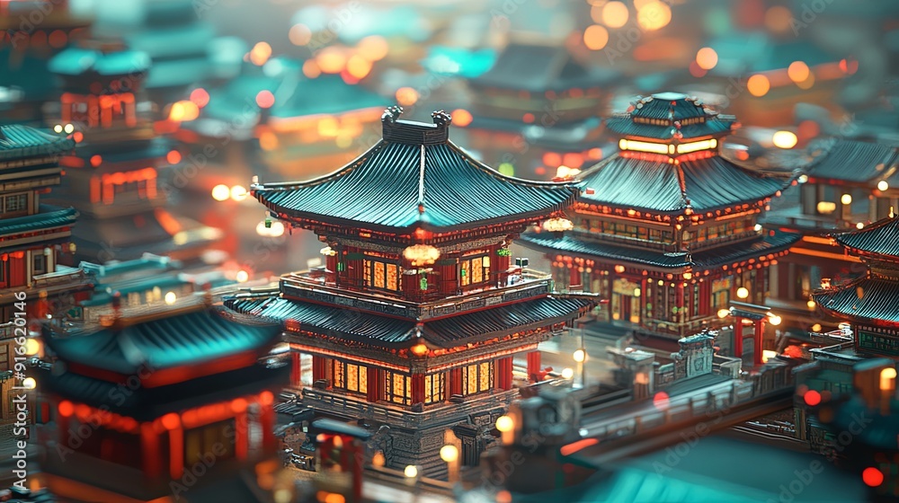 Miniature and Super Cute Clay World in Isometric View of the Forbidden City: Detailed Stop-Motion Animation with Tilt-Shift Effect, Great Lighting, and 3D Rendering
Miniature and Super Cute Clay World in Isometric View of the Forbidden City: Detailed Stop-Motion Animation with Tilt-Shift Effect, Great Lighting, and 3D Rendering