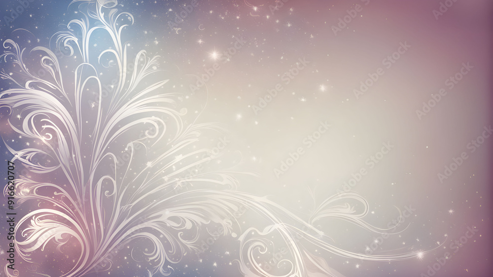 Elegant Swirls on a Soft Colorful Background Elegant Swirls on a Soft Colorful Background