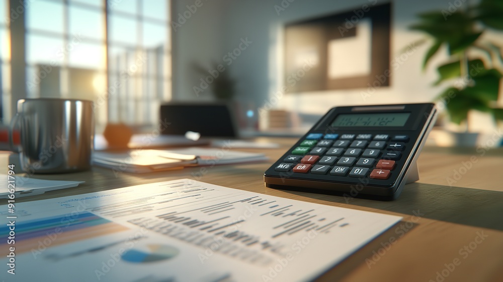 calculator and money on the table calculator and money on the table