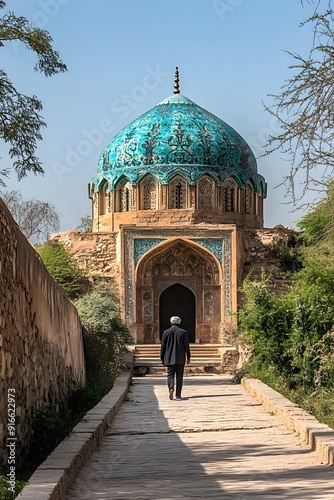 Sufi shrine with a domed tomb