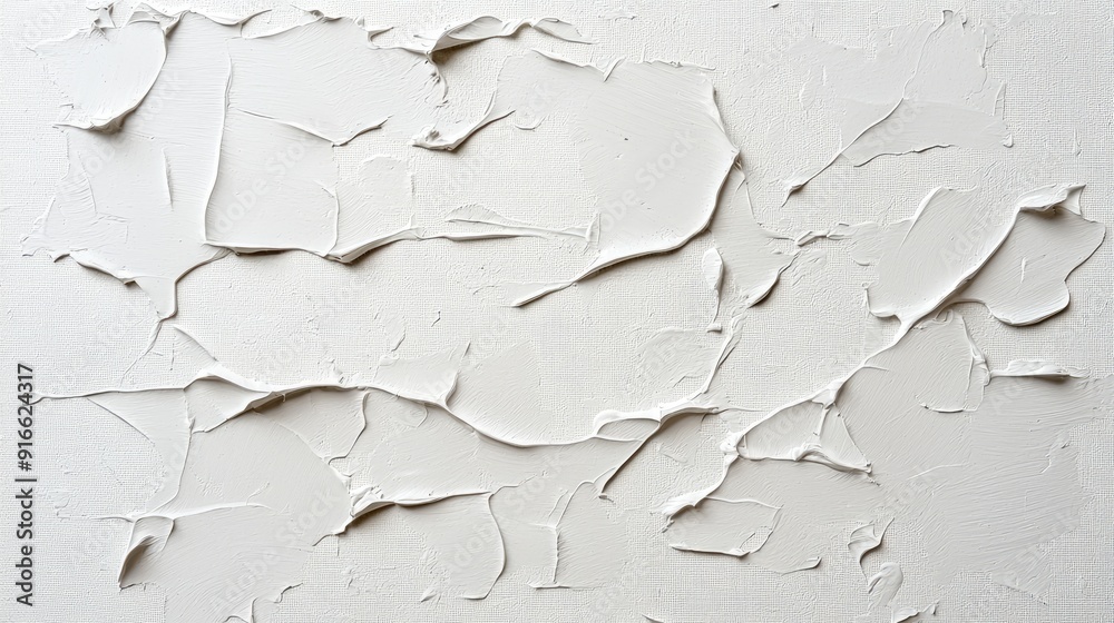 Obraz premium Weathered Wooden Board with Cracked and Chipped Paint Texture for Background Design Element, Generative Ai