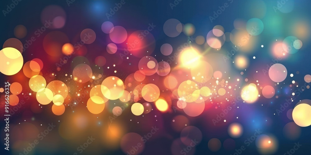 Colorful Bokeh Lights Celebration Background Colorful Bokeh Lights Celebration Background