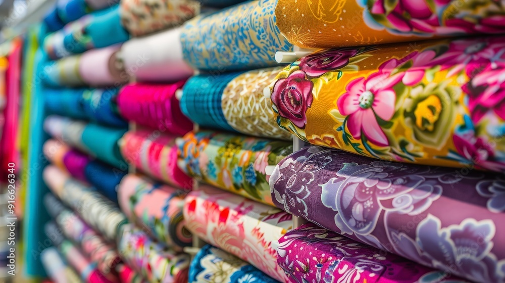 Picture a vibrant fabric store, with bolts of fabric in every color and pattern.
