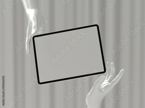 3D Mockup, tablet Mockup to showcase your design