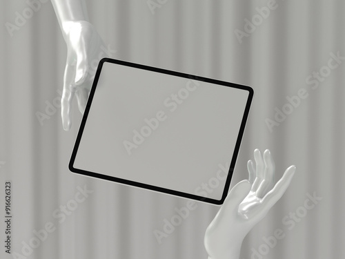 3D Mockup, tablet Mockup to showcase your design