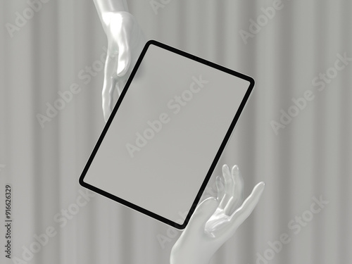 3D Mockup, tablet Mockup to showcase your design
