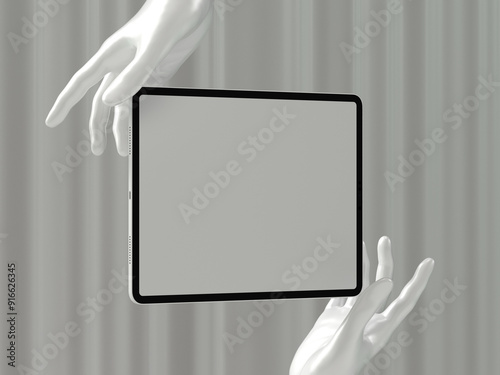 3D Mockup, tablet Mockup to showcase your design