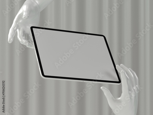 3D Mockup, tablet Mockup to showcase your design