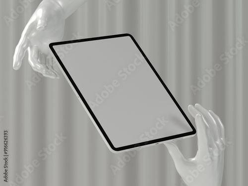 3D Mockup, tablet Mockup to showcase your design