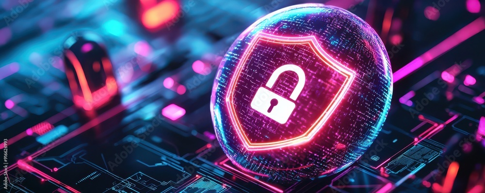 User in a digital bubble with shields and locks around, VPN, privacy safety theme,copy space, focus cover all object, deep dept of field User in a digital bubble with shields and locks around, VPN, privacy safety theme,copy space, focus cover all object, deep dept of field