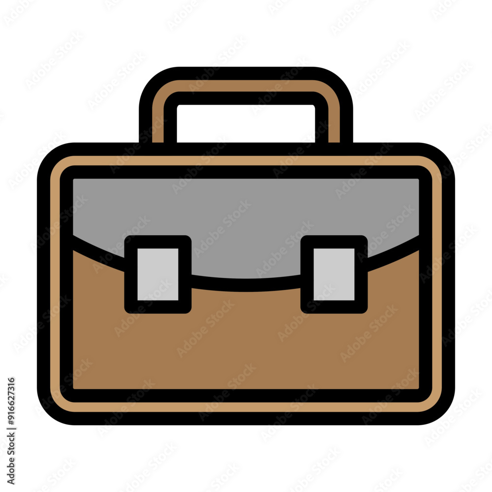 Briefcase Vector Filled Icon Design Briefcase Vector Filled Icon Design