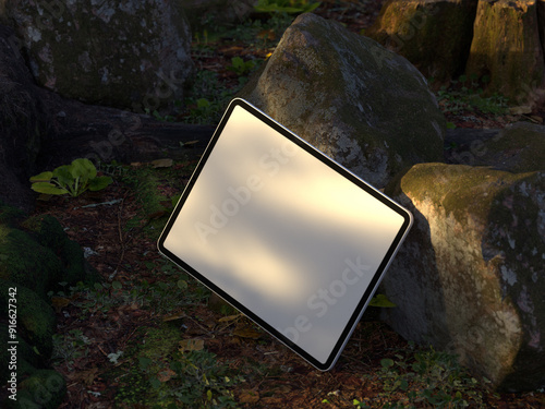 3D Mockup, tablet Mockup to showcase your design