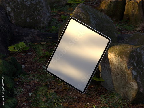 3D Mockup, tablet Mockup to showcase your design