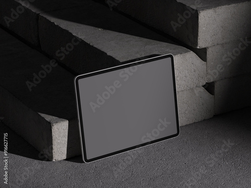 3D Mockup, tablet Mockup to showcase your design