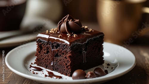 chocolate cake with nuts