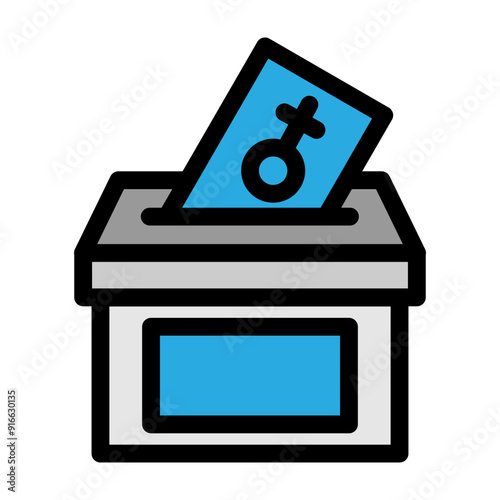 Voter Rights Vector Filled Icon Design