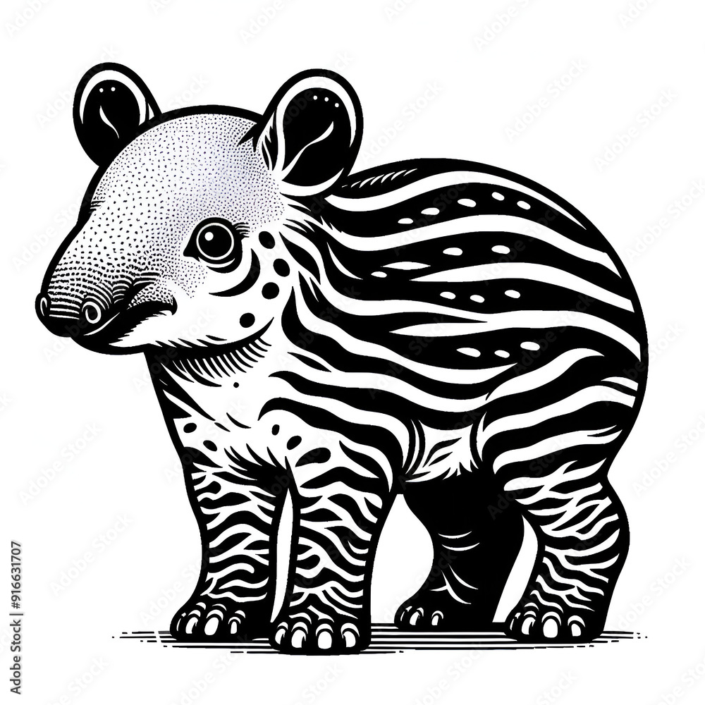 Fototapeta premium Baby tapir