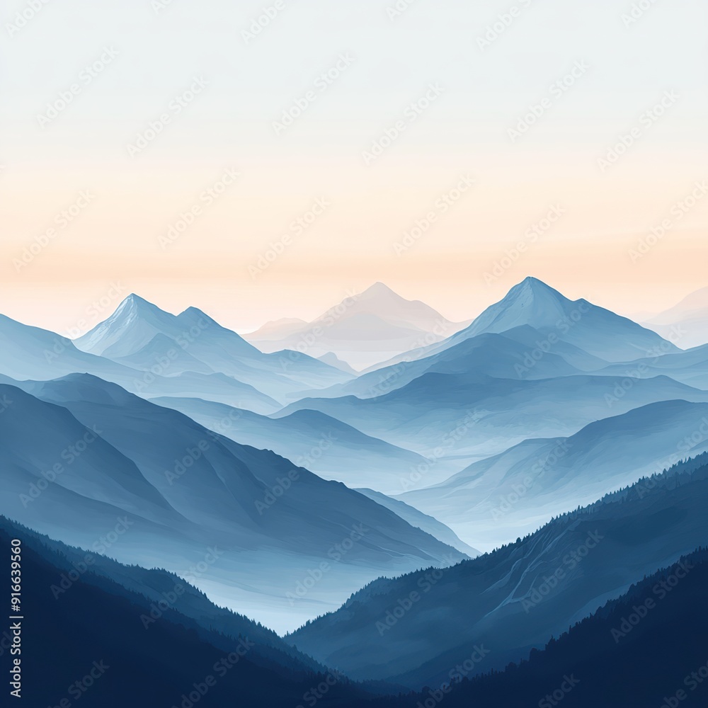illustration of a mountain on a white background illustration of a mountain on a white background