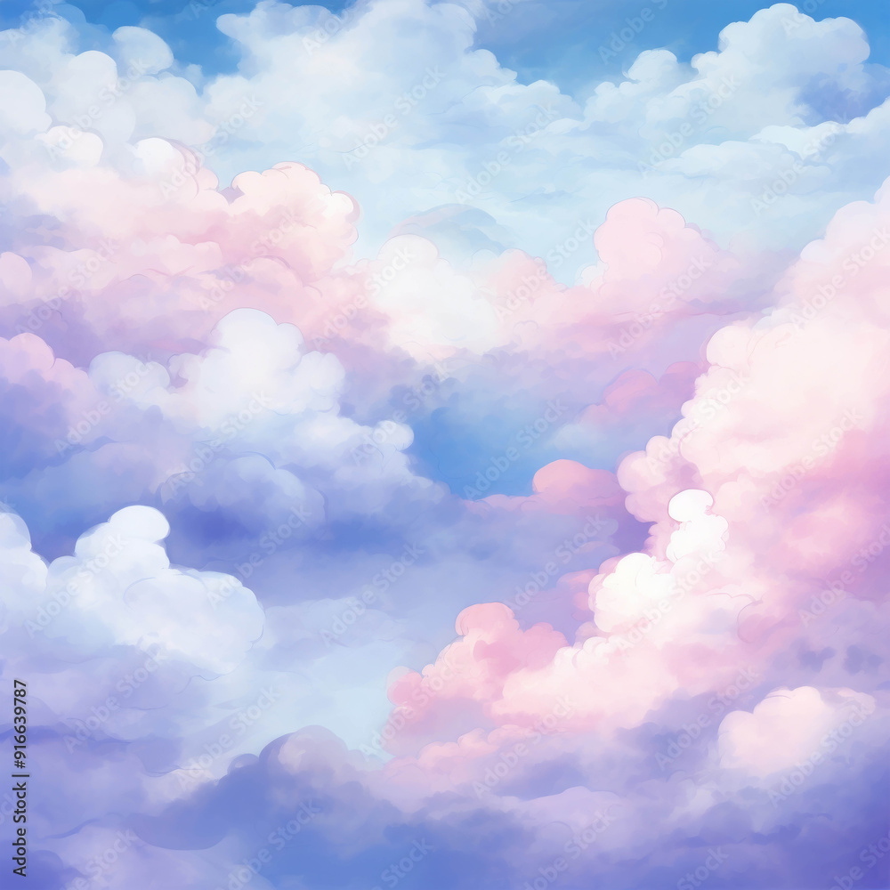 Dreamy Skies: Pink and blue clouds drift across a vibrant, ethereal sky, creating a serene and captivating backdrop for any project. Dreamy Skies: Pink and blue clouds drift across a vibrant, ethereal sky, creating a serene and captivating backdrop for any project.
