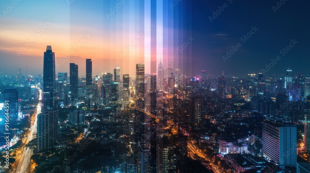 Cityscape Timelapse: From Dawn to Dusk Cityscape Timelapse: From Dawn to Dusk