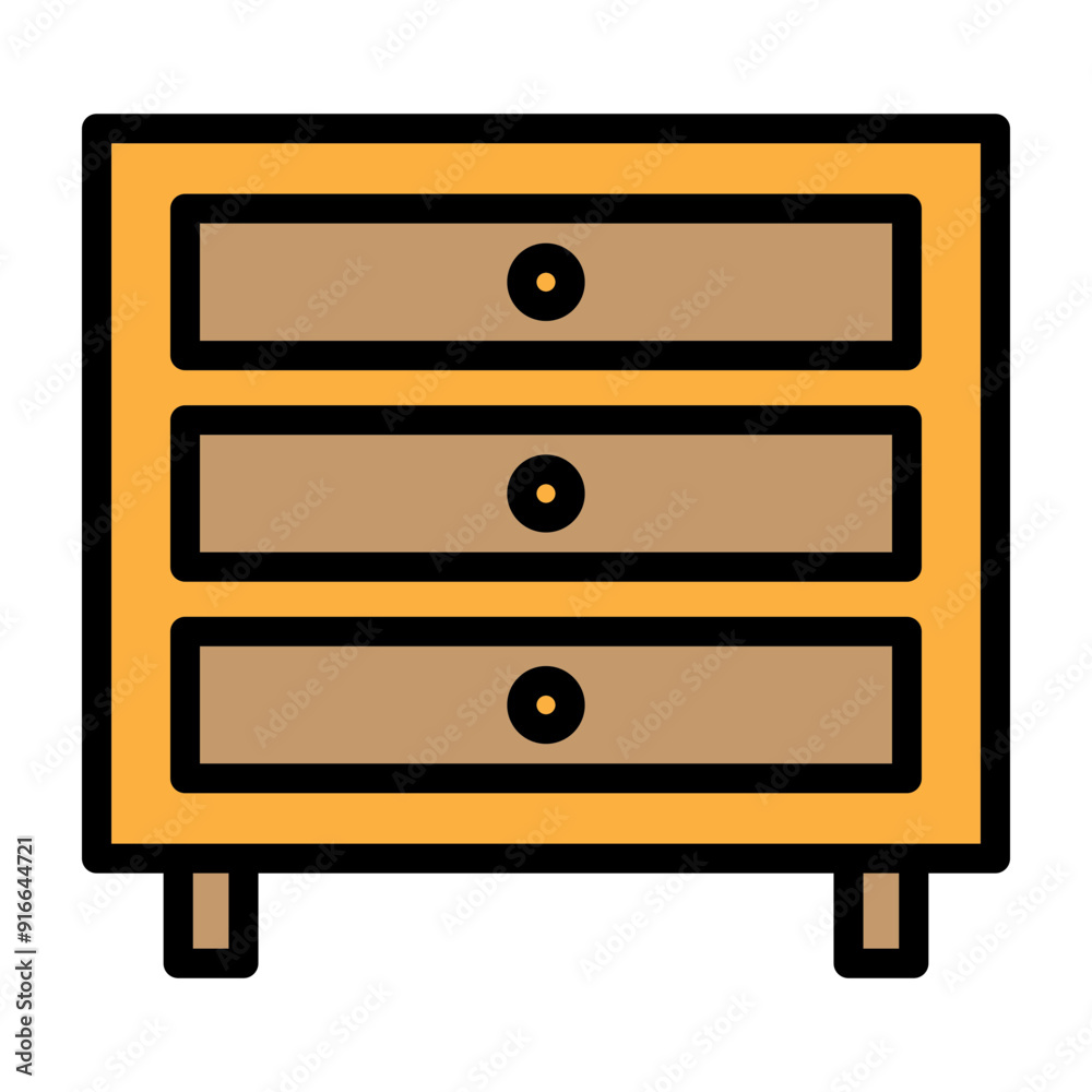 Cabinet Vector Filled Icon Design Cabinet Vector Filled Icon Design