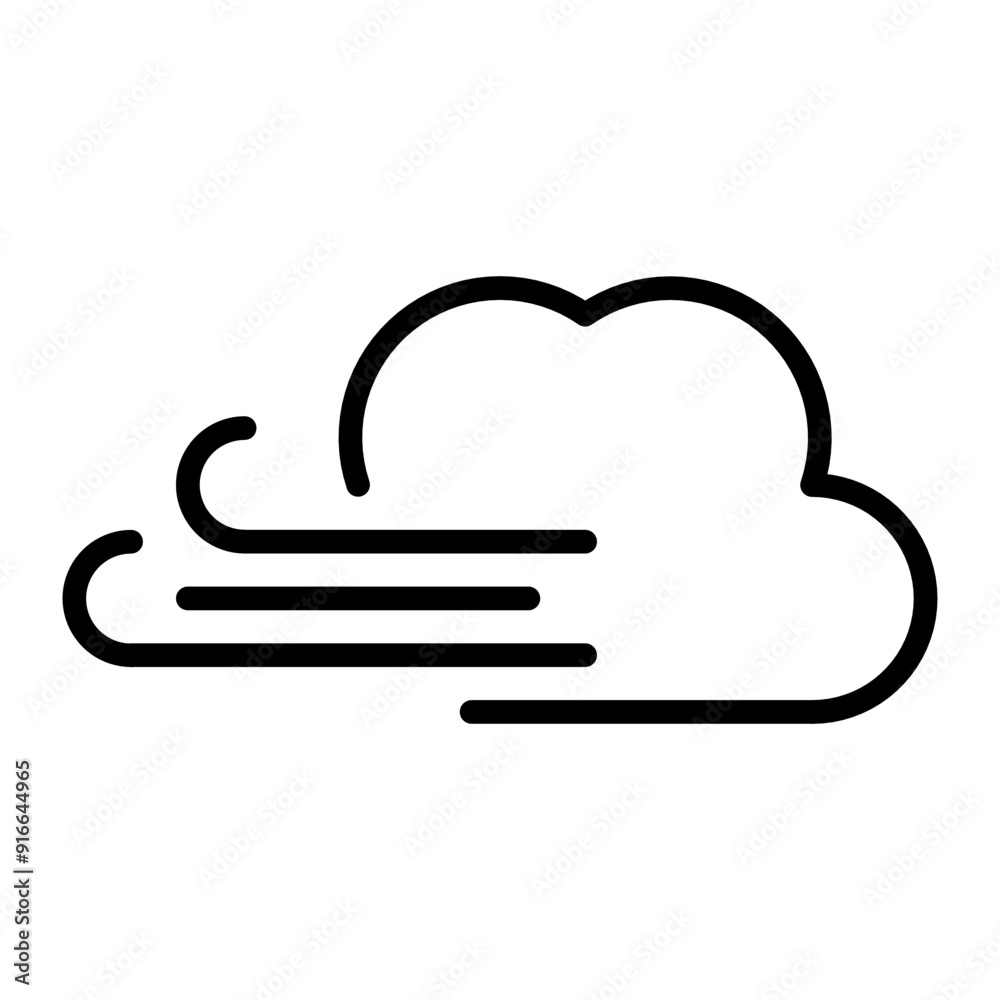wind cloud icon symbol, weather icon wind cloud icon symbol, weather icon
