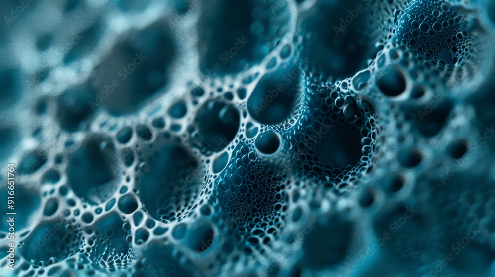A close up of a blue water surface, a microscopic photo, unsplash A close up of a blue water surface, a microscopic photo, unsplash
