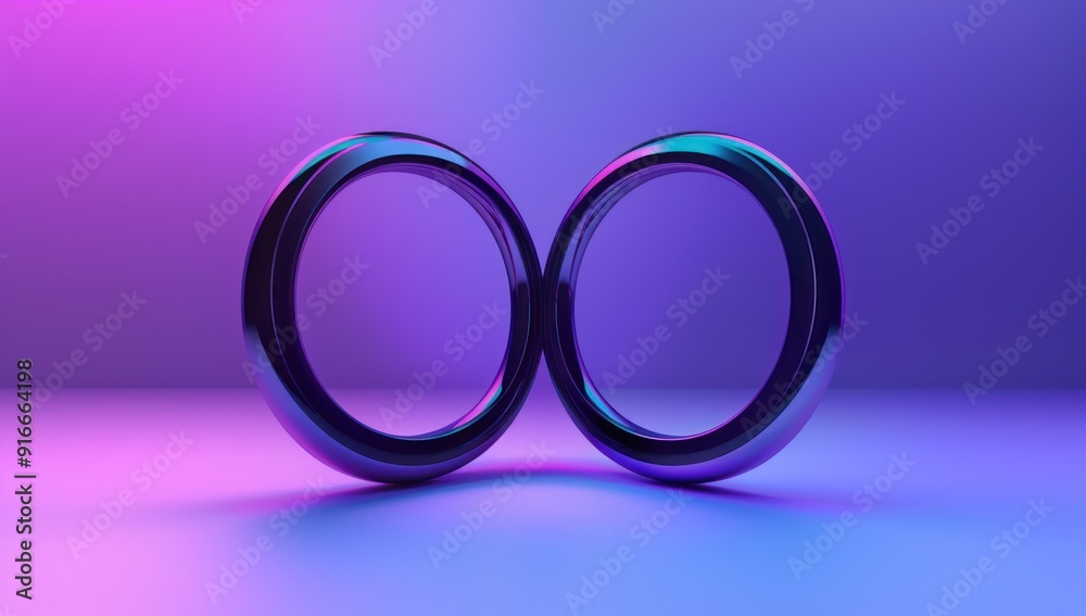 Infinity Symbol in a Neon World Infinity Symbol in a Neon World
