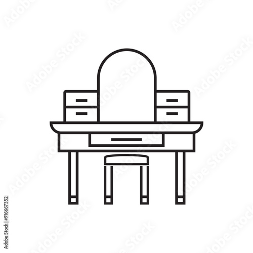 dressing table icon