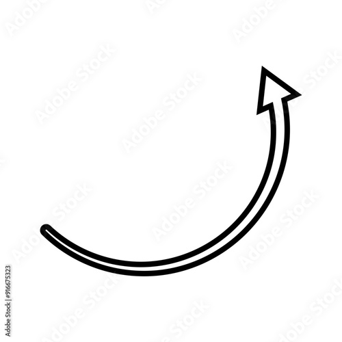 Arrow Pointing Up Icon,  Simple Icon Vector Design, best used for presentation, application, web and banner
