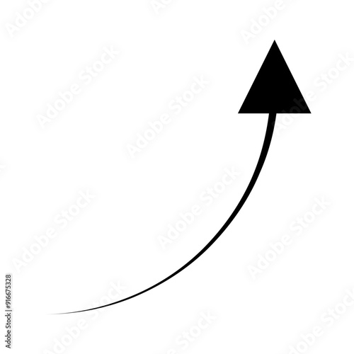 Arrow Pointing Up Icon,  Simple Icon Vector Design, best used for presentation, application, web and banner