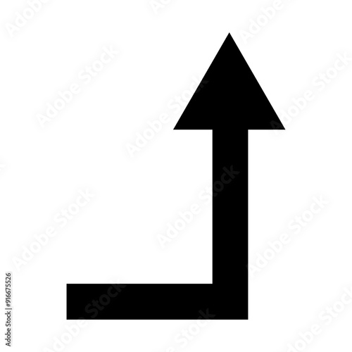 Arrow Pointing Up Icon,  Simple Icon Vector Design, best used for presentation, application, web and banner