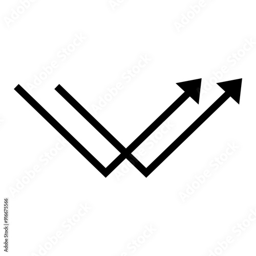 Arrow Pointing Up Icon,  Simple Icon Vector Design, best used for presentation, application, web and banner